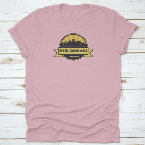 New Orleans Louisiana With Abstract Skyline Design Vector Illustration