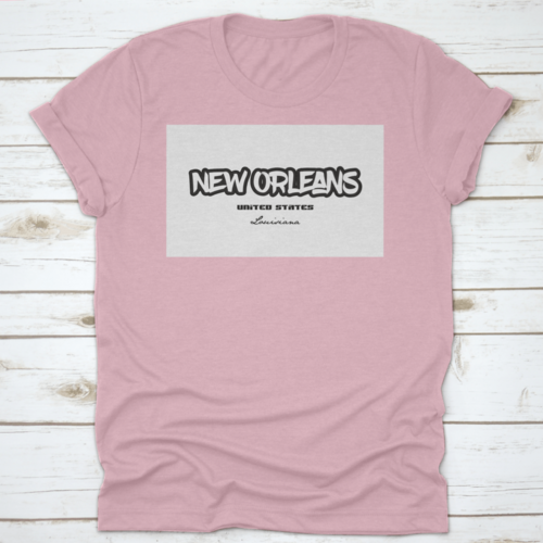 Typography Design Of New Orleans Louisiana City Text Word In The