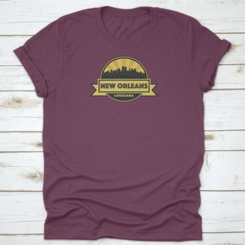 New Orleans Louisiana With Abstract Skyline Design Vector Illustration