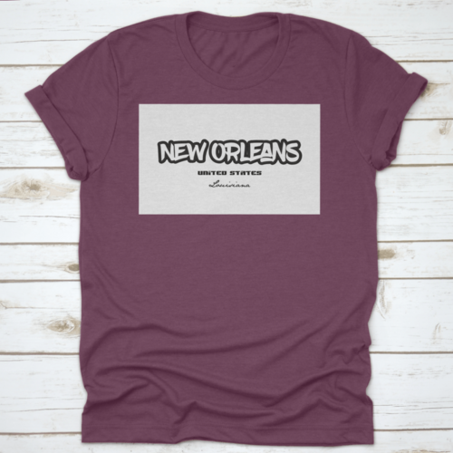 Typography Design Of New Orleans Louisiana City Text Word In The
