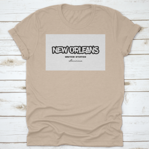Typography Design Of New Orleans Louisiana City Text Word In The