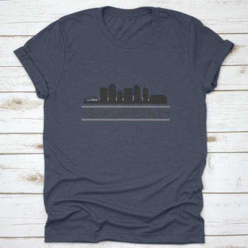 Shreveport Louisiana City Travel. City Skyline. Silhouette City.