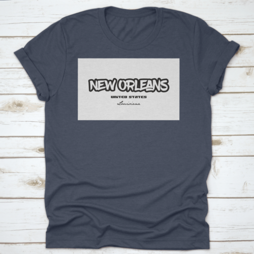 Typography Design Of New Orleans Louisiana City Text Word In The