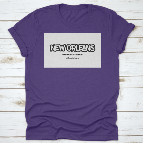 Typography Design Of New Orleans Louisiana City Text Word In The