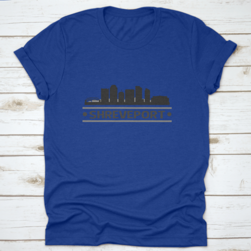 Shreveport Louisiana City Travel. City Skyline. Silhouette City.