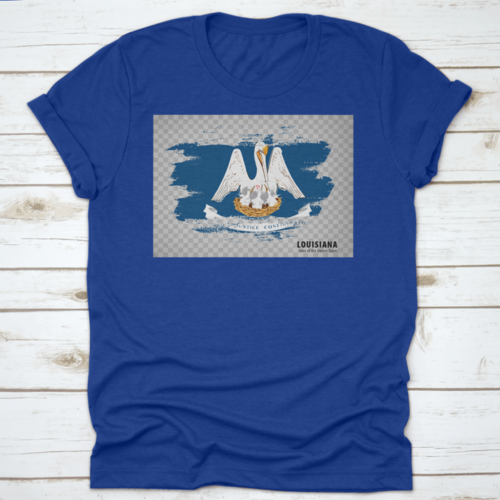 Brush Strokes Illustration Of Flag Of Louisiana, United States Of