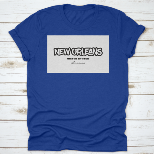 Typography Design Of New Orleans Louisiana City Text Word In The