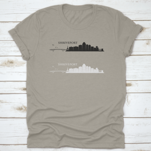 Shreveport Skyline - Louisiana, United States Of America, Usa - Vector