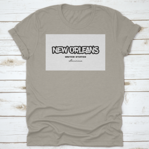 Typography Design Of New Orleans Louisiana City Text Word In The