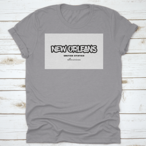 Typography Design Of New Orleans Louisiana City Text Word In The