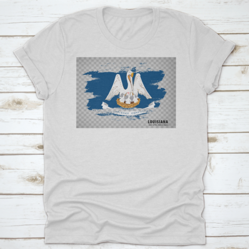 Brush Strokes Illustration Of Flag Of Louisiana, United States Of