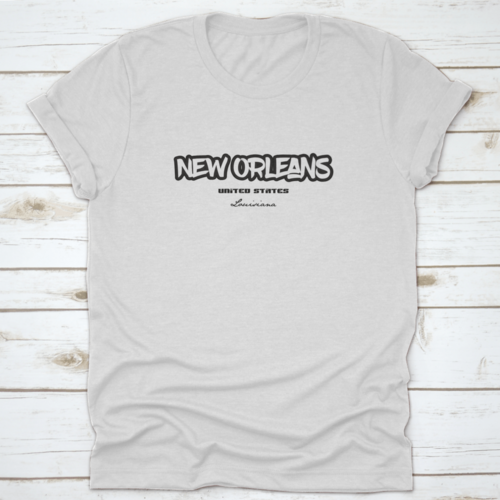 Typography Design Of New Orleans Louisiana City Text Word In The