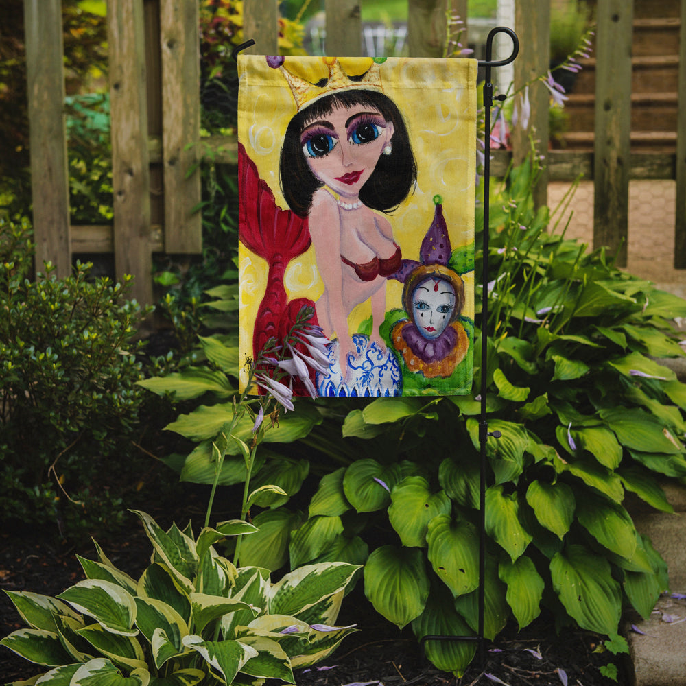 Mardi Gras Queen Mermaid Garden Flag – Decorative Outdoor Yard Flag JMK1180GF