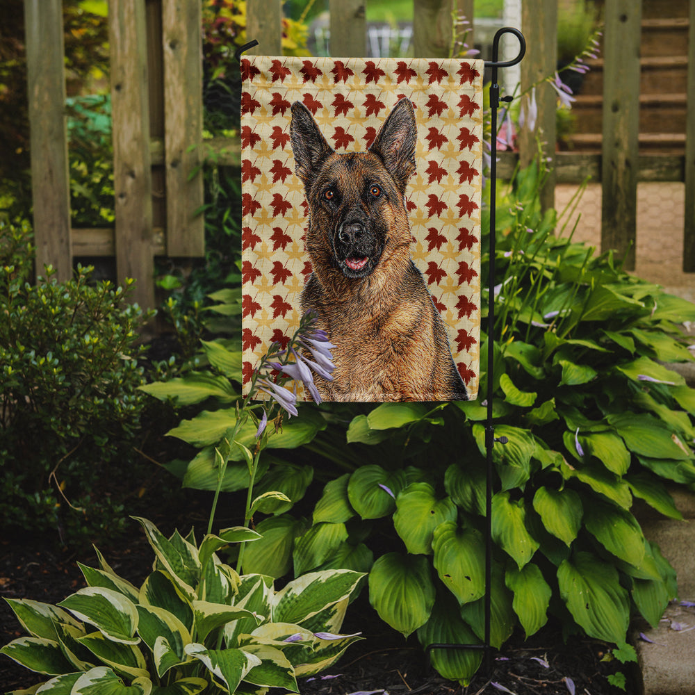 Fall Leaves German Shepherd Garden Flag – Decorative Outdoor Yard Flag KJ1208GF