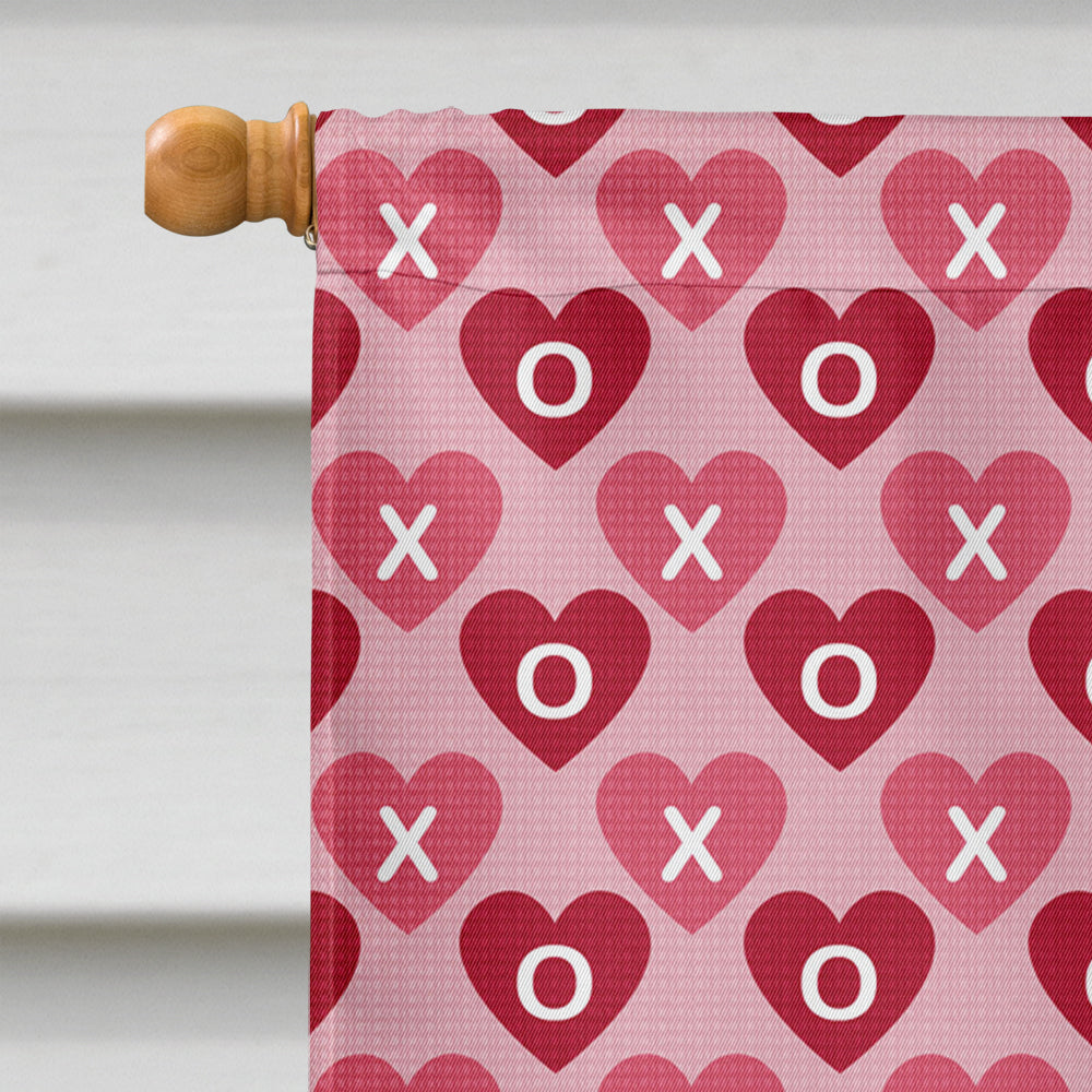 Australian Cattle Dog Hearts Love and Valentine's Day  Flag Canvas House Size