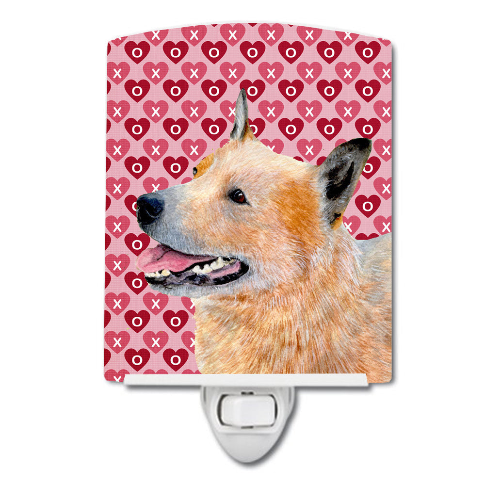 Australian Cattle Dog Hearts Love Valentine's Day Ceramic Night Light LH9137CNL