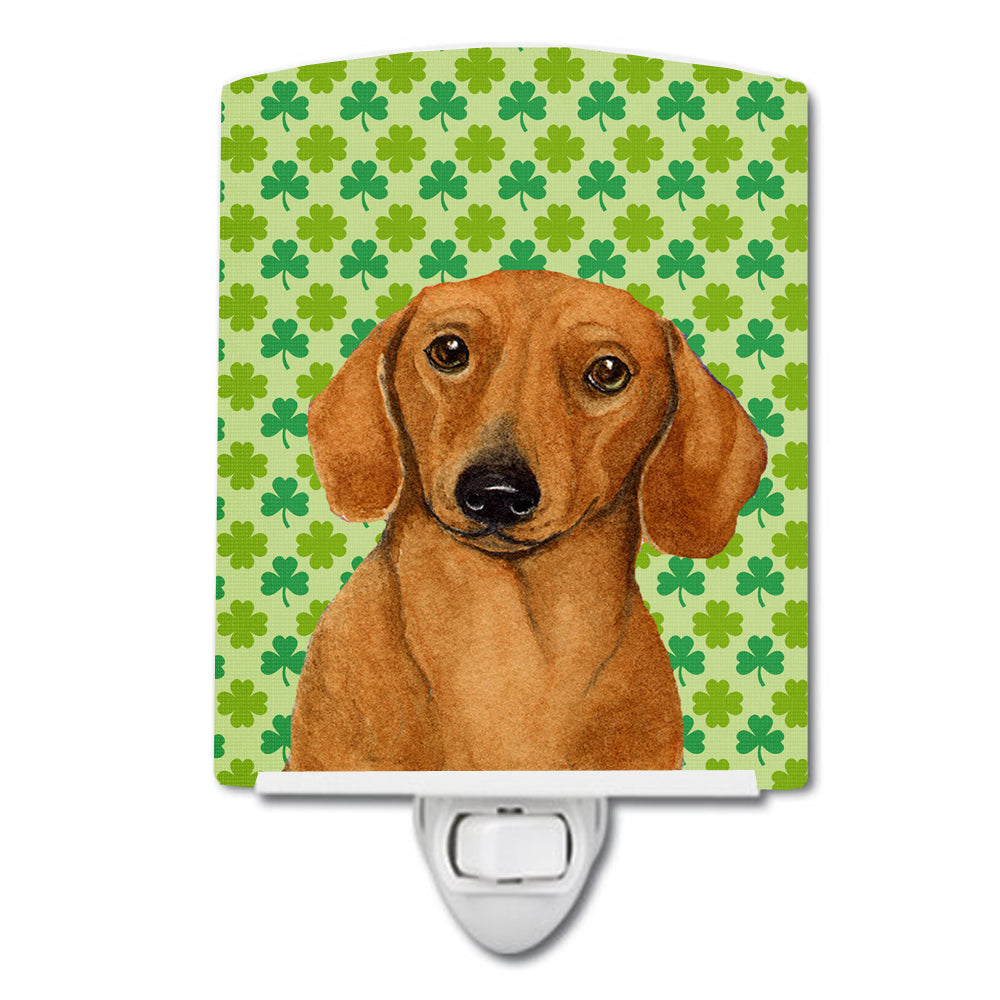 Dachshund St. Patrick's Day Shamrock Portrait Ceramic Night Light LH9177CNL