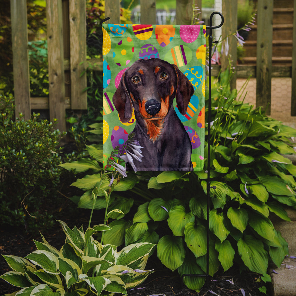 Dachshund Easter Eggtravaganza Garden Flag - Outdoor Decorative Yard Flag