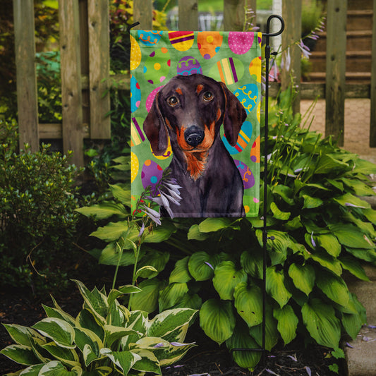 Dachshund Easter Eggtravaganza Garden Flag - Outdoor Decorative Yard Flag