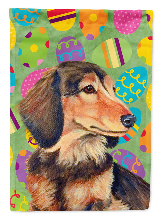 Dachshund Easter Eggtravaganza Garden Flag - Outdoor Decorative Yard Flag
