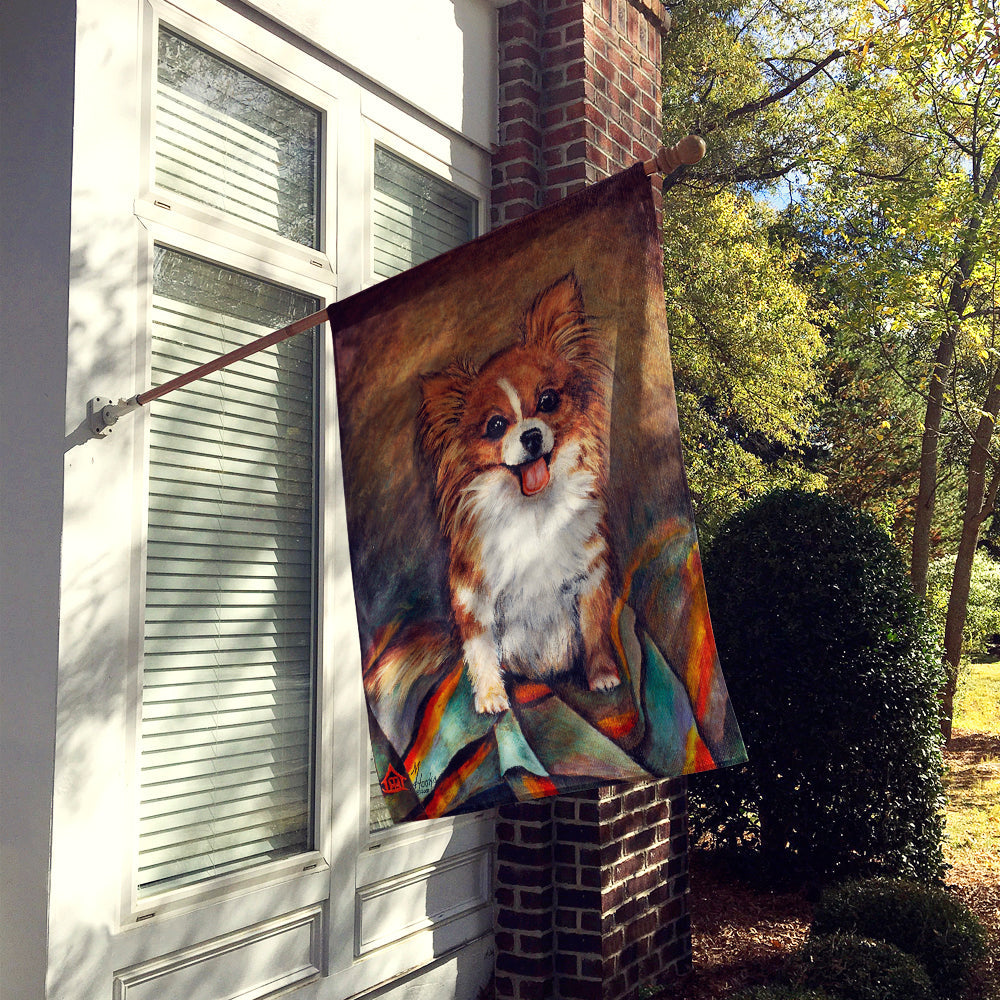 Cecilia Chihuahua Long Hair  Flag Canvas House Size MH1039CHF