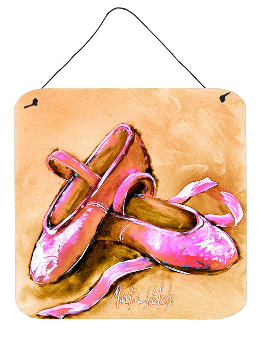 Ballet Shoes Brown and Pink Wall or Door Hanging Prints MW1304DS66