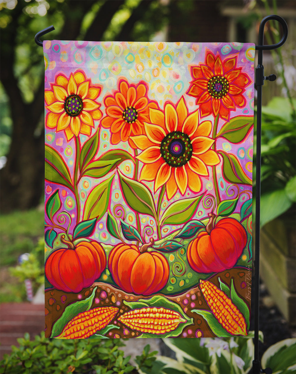 Fall Harvest Garden Flag – Decorative Outdoor Yard Flag PPD3001GF