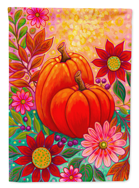 Golden Floral Harvest Fall Garden Flag – Decorative Outdoor Yard Flag PPD3003GF