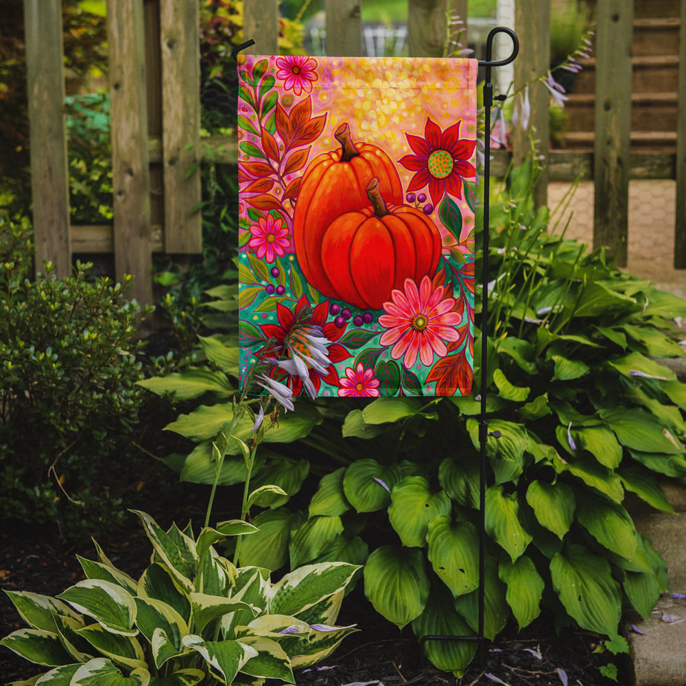 Golden Floral Harvest Fall Garden Flag – Decorative Outdoor Yard Flag PPD3003GF