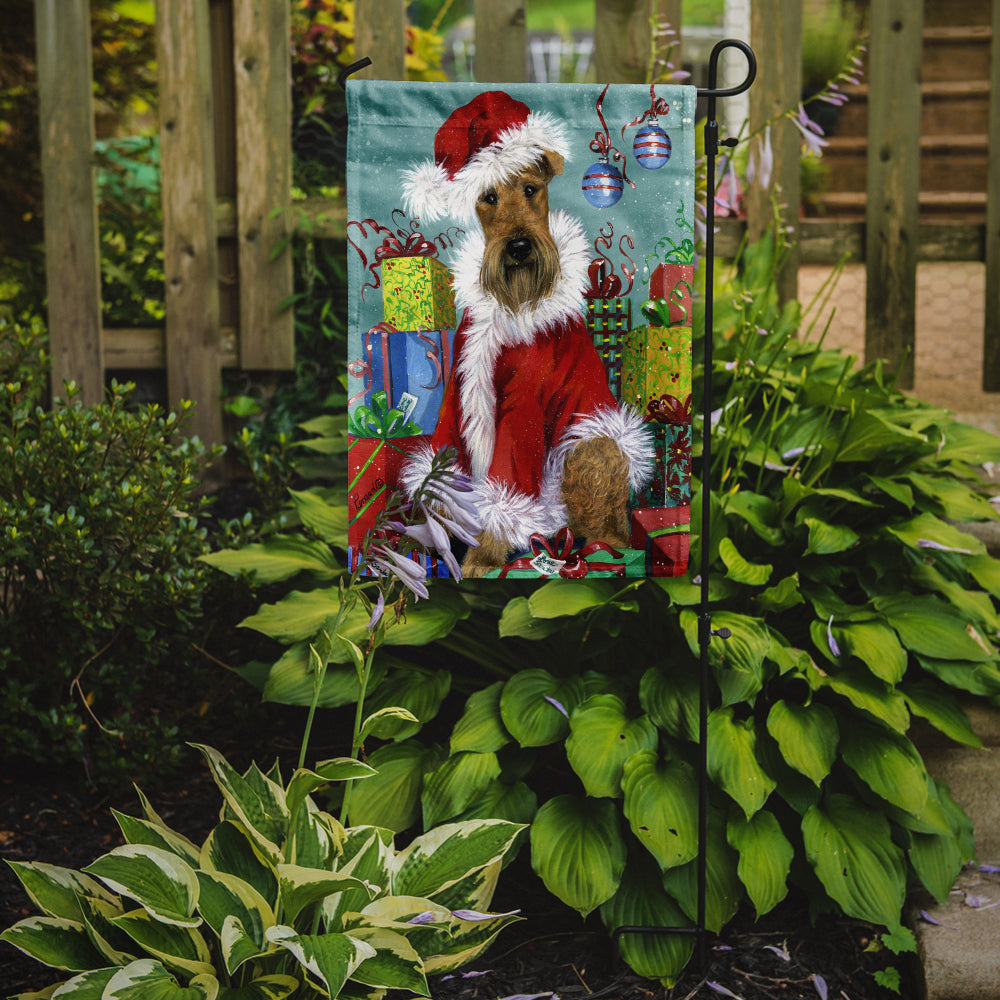Airedale Santa Christmas Garden Flag – Decorative Outdoor Yard Flag PPP3004GF
