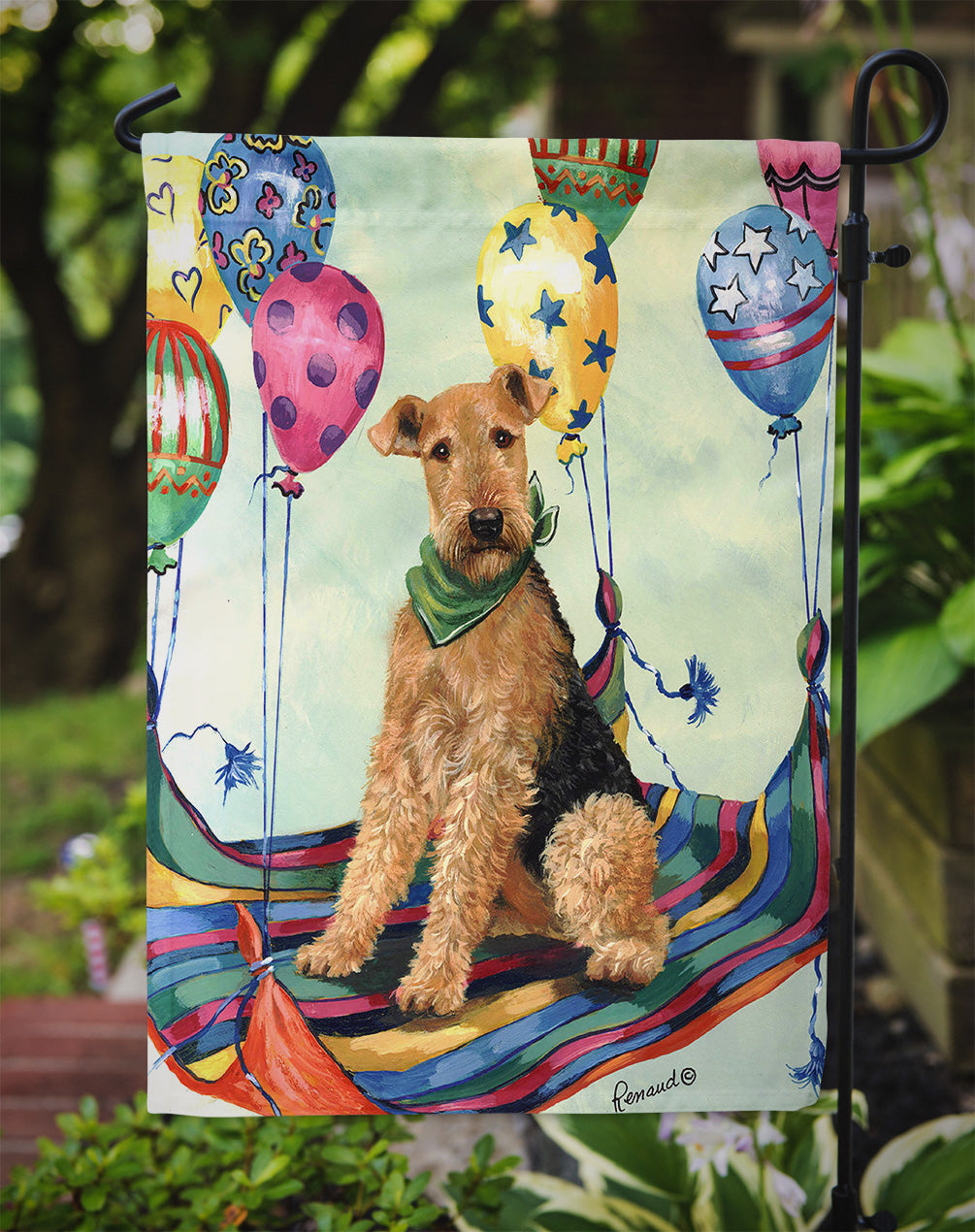 Airedale High Flyer Garden Flag – Decorative Outdoor Yard Flag PPP3008GF