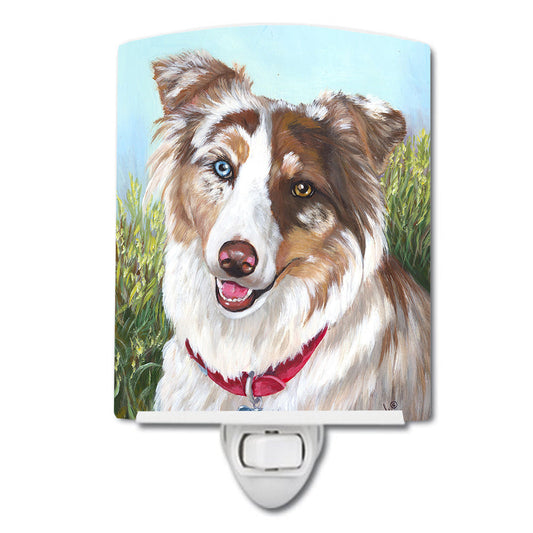 Australian Shepherd Scarlet Ceramic Night Light PPP3009CNL