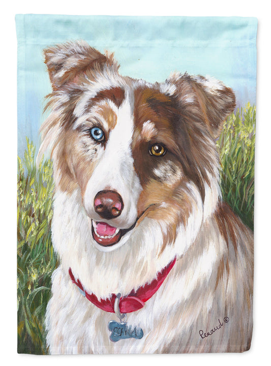 Australian Shepherd Scarlet Garden Flag – Decorative Outdoor Yard Flag PPP3009GF