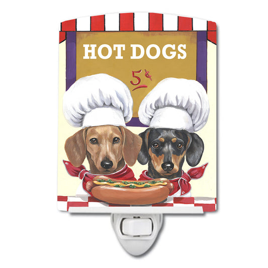 Dachshund Hot Dog Stand Ceramic Night Light PPP3083CNL