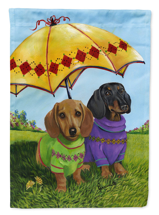 Dachshund Hot Doggies Flag Canvas House Size PPP3084CHF