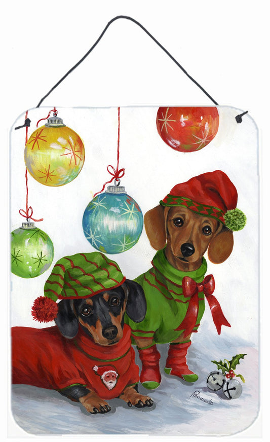 Dachshund Christmas Jingle Wall or Door Hanging Prints PPP3085DS1216