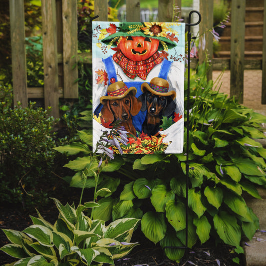Dachshund Fall Scarecrow Garden Flag – Decorative Outdoor Yard Flag PPP3086GF