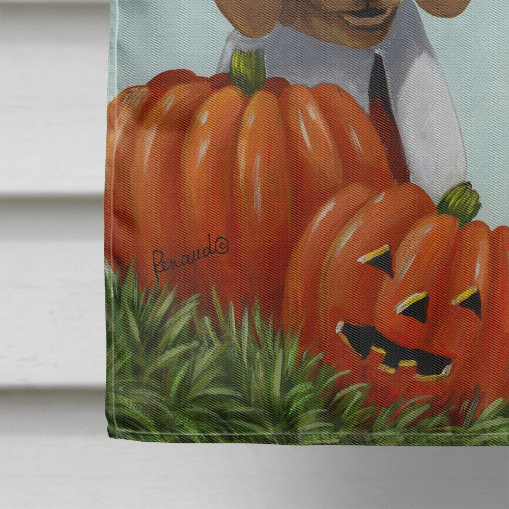 Dachshund Thanksgiving Pilgrims Flag Canvas House Size PPP3087CHF