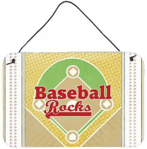 Baseball Rules Aluminium Metal Wall or Door Hanging Prints