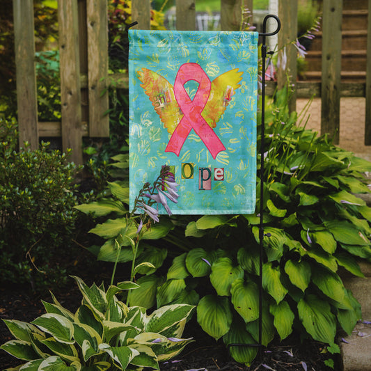 Hope Angel Breast Cancer Pink Ribbon Garden Flag – Inspirational Outdoor Support Decor SB3095GF