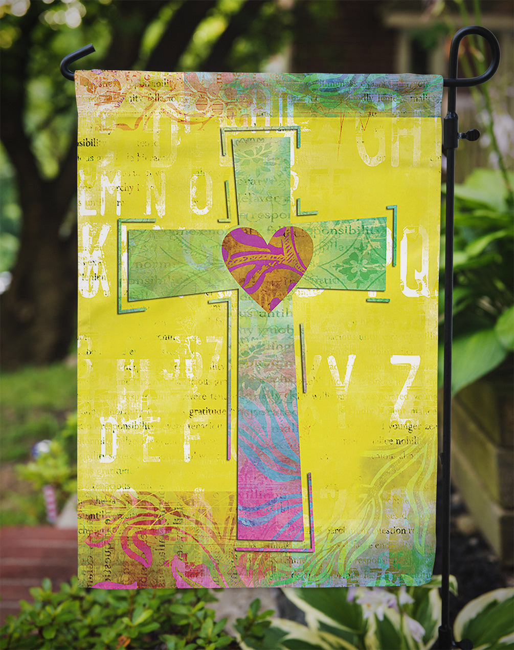 Artsy Cross Garden Flag - Outdoor Decorative Yard Flag SB3100GF