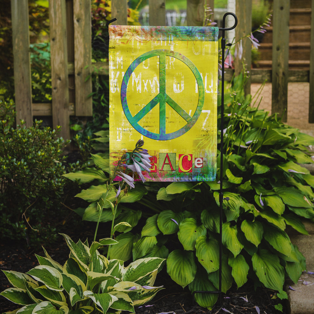 Artsy Peace Garden Flag - Outdoor Decorative Yard Flag