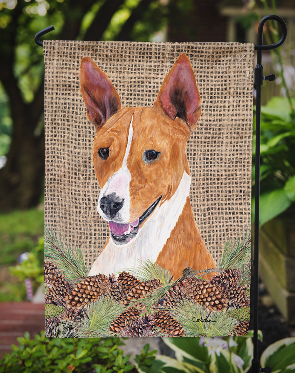Basenji Garden Flag – Decorative Outdoor Yard Flag