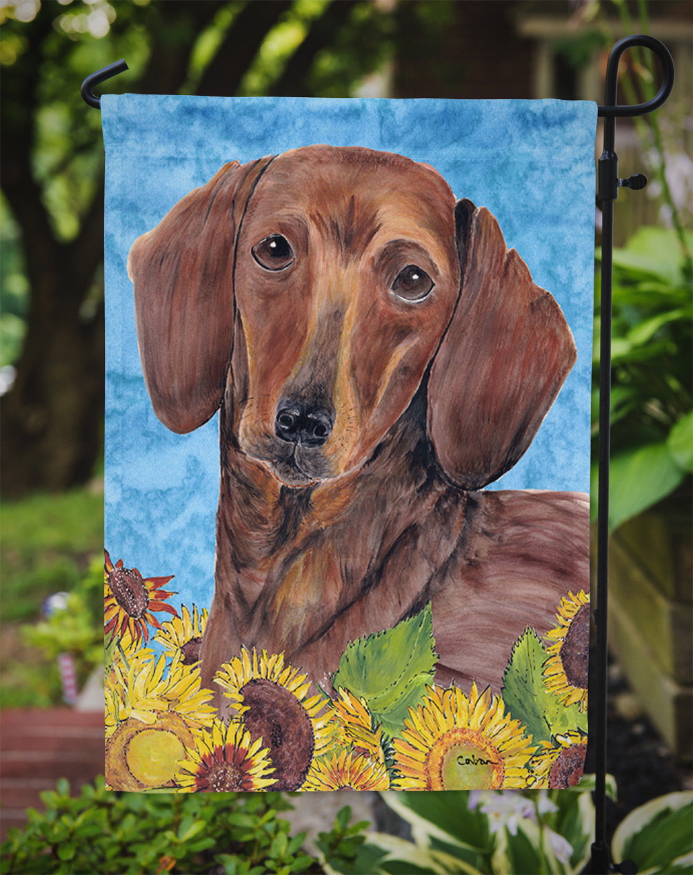 Dachshund Garden Flag – Decorative Outdoor Yard Flag