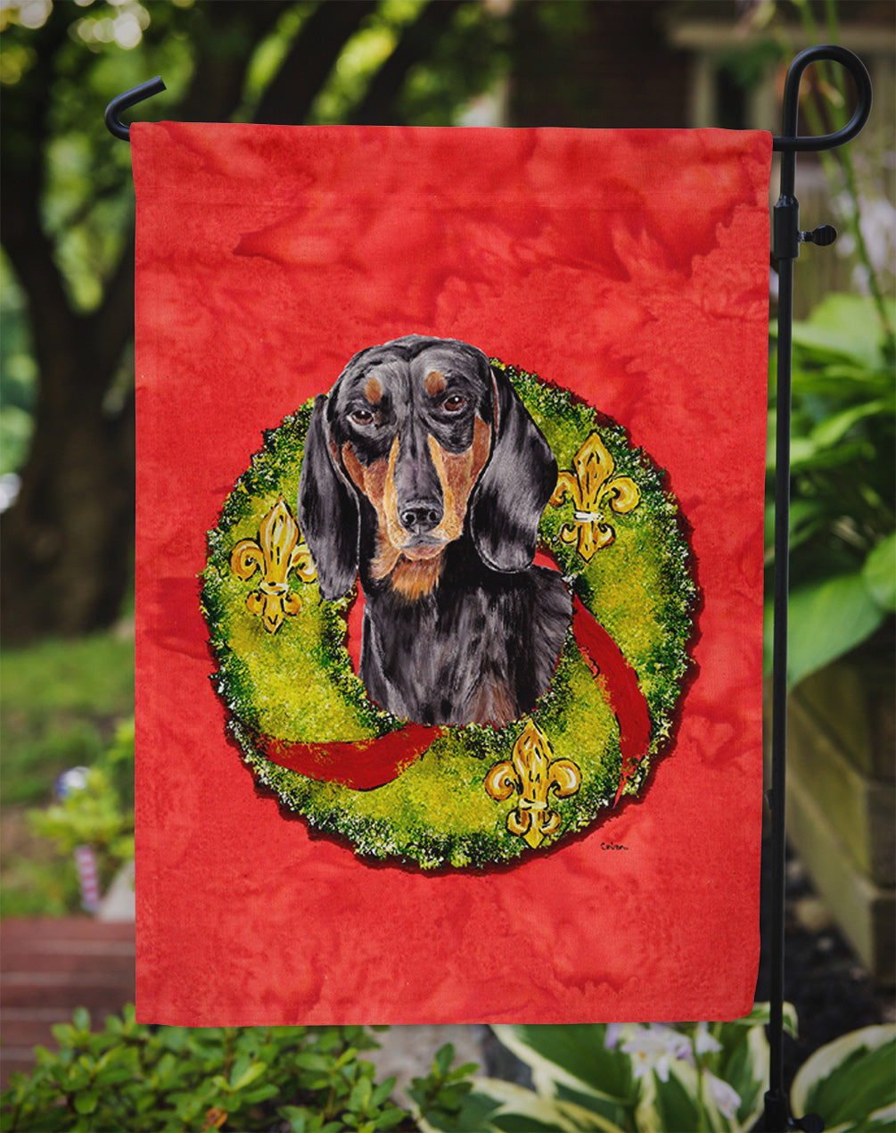 Dachshund Garden Flag – Decorative Outdoor Yard Flag