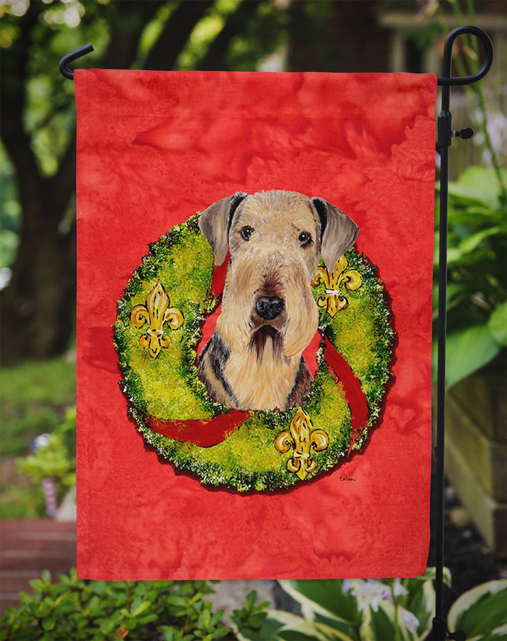 Airedale Garden Flag – Decorative Outdoor Yard Flag