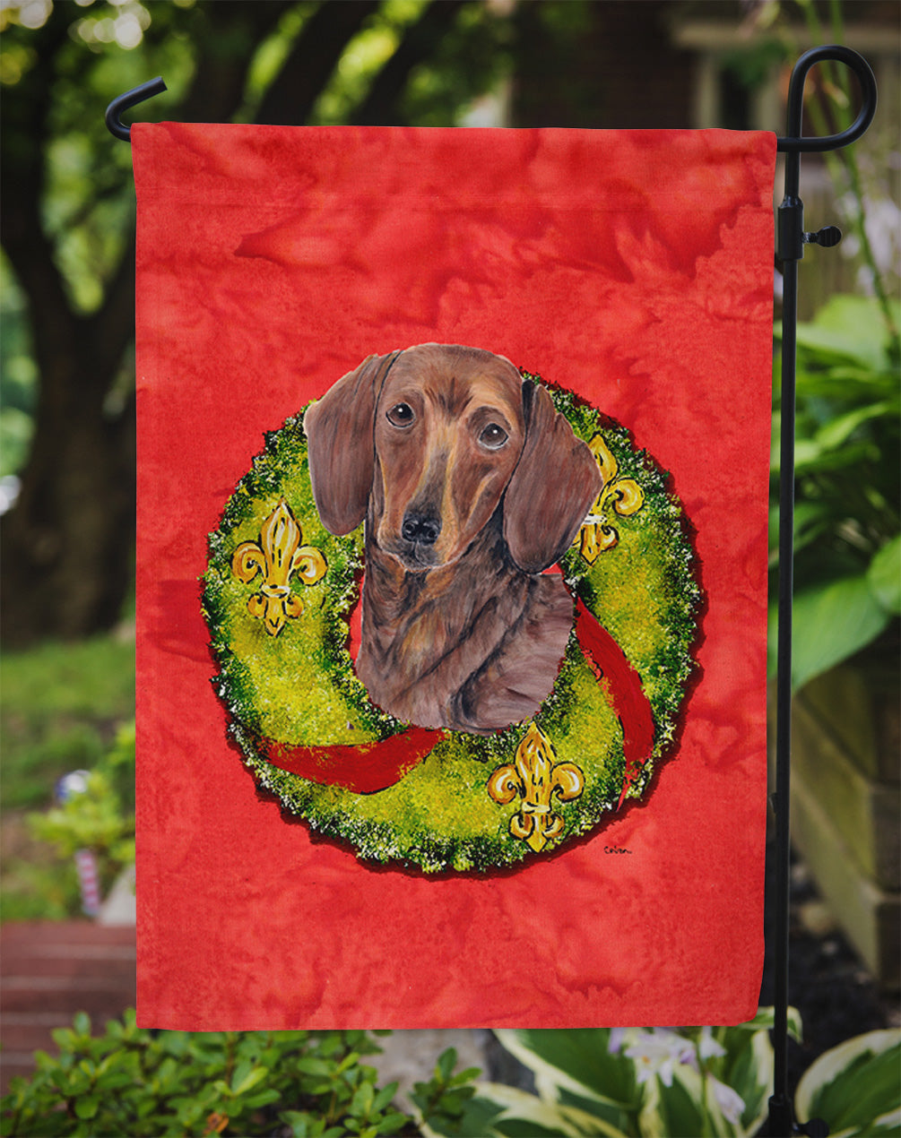 Dachshund Garden Flag – Decorative Outdoor Yard Flag