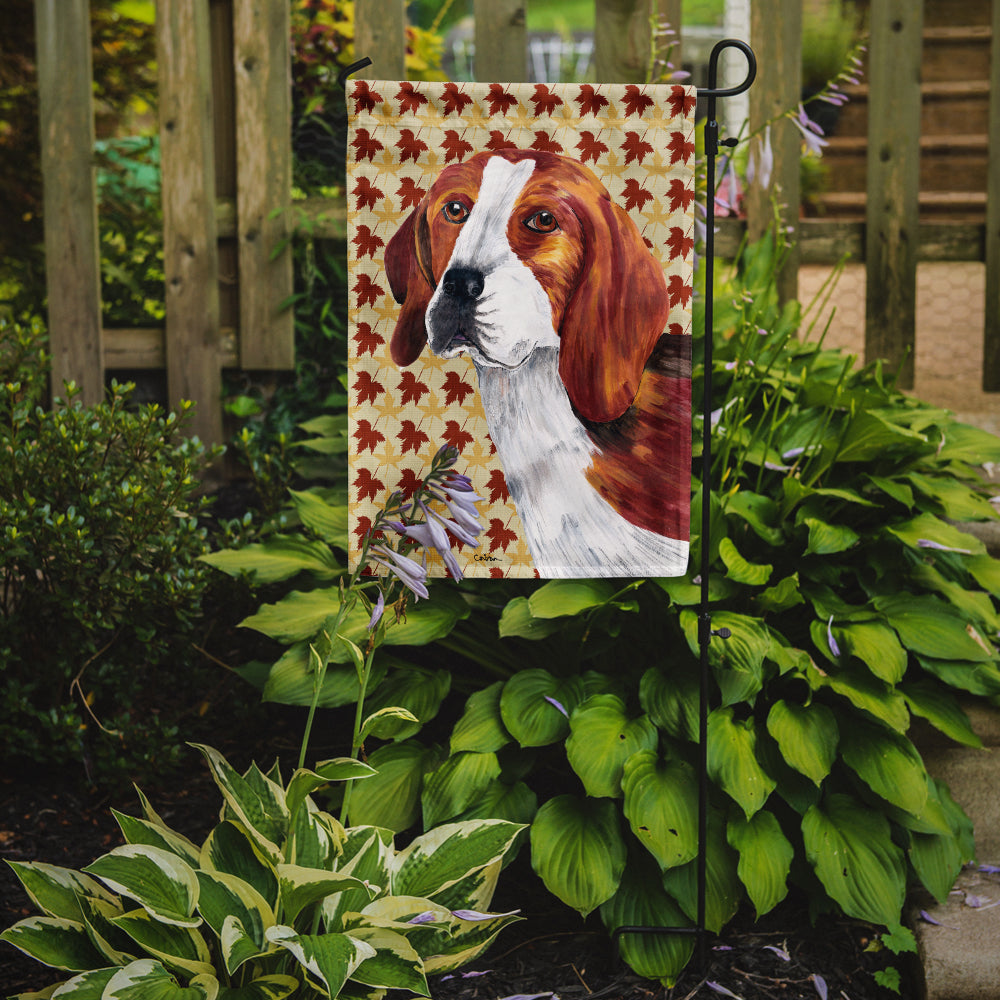 Beagle Fall Leaves Portrait Garden Flag – Decorative Outdoor Yard Flag