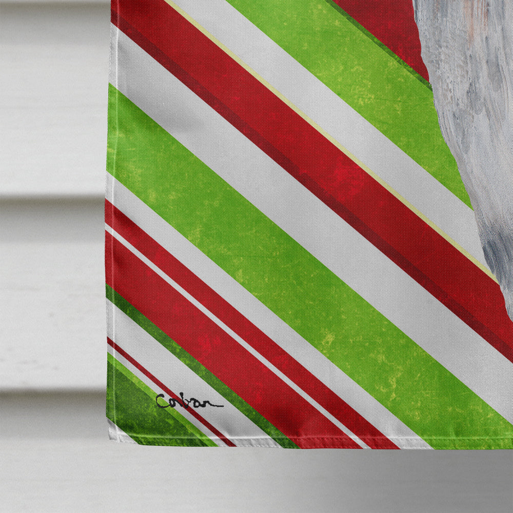Beagle Candy Cane Holiday Christmas Flag Canvas House Size