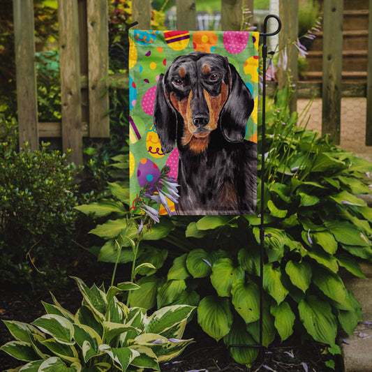 Dachshund Easter Eggtravaganza Garden Flag - Outdoor Decorative Yard Flag